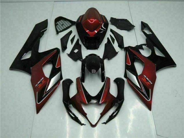 2005-2006 Red Black Suzuki GSXR 1000 Motorbike Fairings