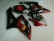 2005-2006 Red Black Suzuki GSXR 1000 Bike Fairing Kit