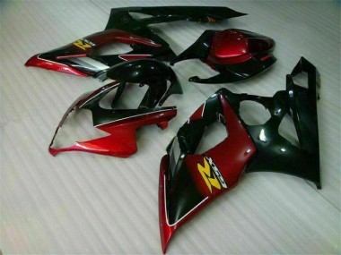 2005-2006 Red Black Suzuki GSXR 1000 Bike Fairing Kit