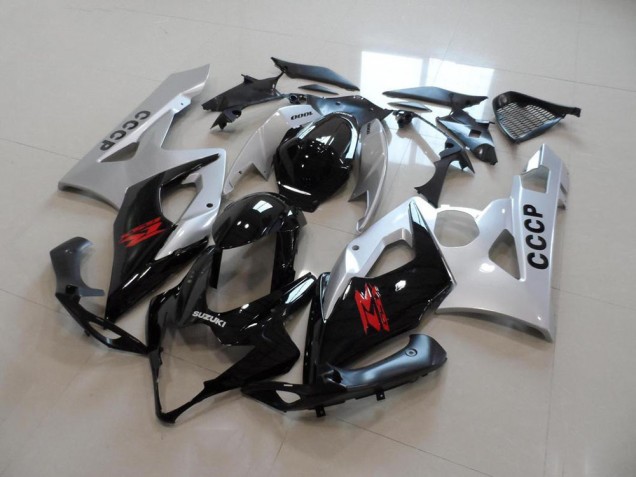 2005-2006 Silver Black Suzuki GSXR 1000 Moto Fairings