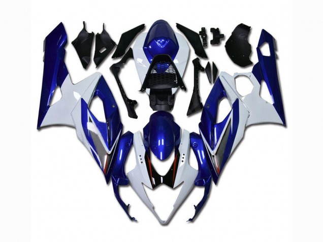 2005-2006 White Blue Suzuki GSXR 1000 Motorcycle Bodywork