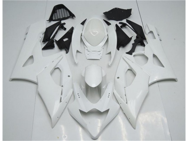 2005-2006 White Suzuki GSXR 1000 Bike Fairings