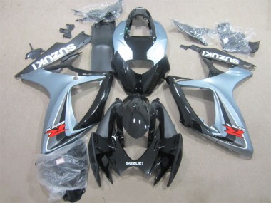 2006-2007 Black Grey Suzuki GSXR600 Motor Fairings