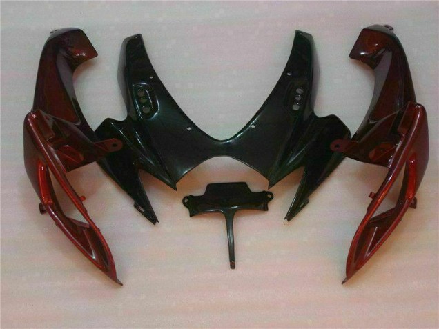 2006-2007 Black Red Suzuki GSXR 600/750 Motorcycle Fairings