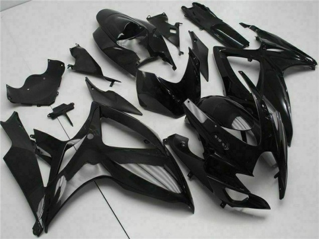 2006-2007 Black Suzuki GSXR 600/750 Bike Fairing Kit