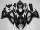 2006-2007 Black Suzuki GSXR 600/750 Bike Fairing Kit