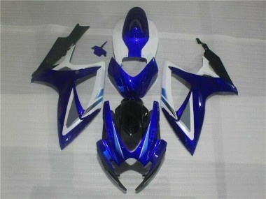 2006-2007 Blue White Suzuki GSXR 600/750 Bike Fairing