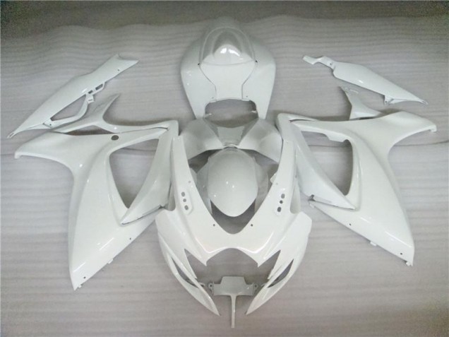 2006-2007 Pearl White Suzuki GSXR 600/750 Motorbike Fairing