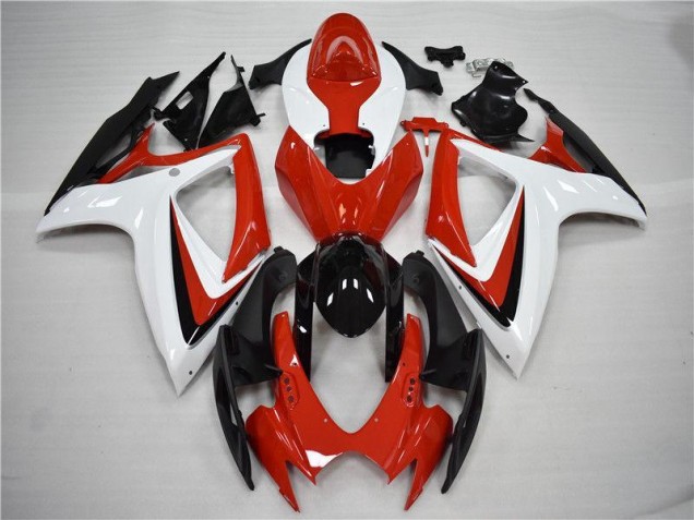 2006-2007 Red Black Suzuki GSXR 600/750 Motorcycle Fairings Kits