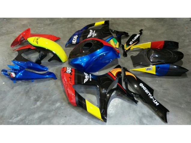 2006-2007 Red Blue Suzuki GSXR 600/750 Motorbike Fairing