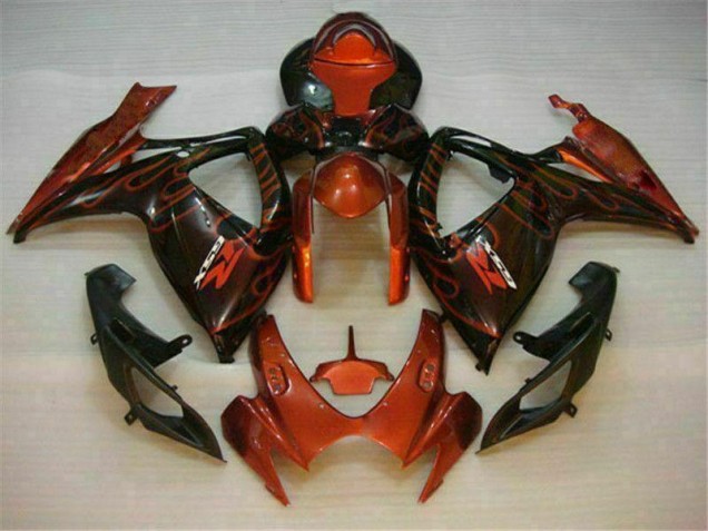 2006-2007 Red Suzuki GSXR 600/750 Motorbike Fairings