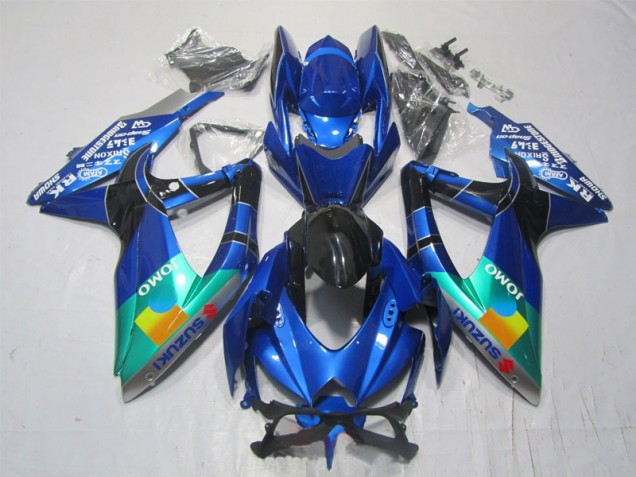 2007-2008 Blue Black Green Jomo Suzuki GSXR1000 Motorcycle Bodywork