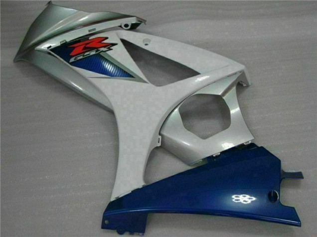 2007-2008 Blue White Suzuki GSXR 1000 K7 Bike Fairings