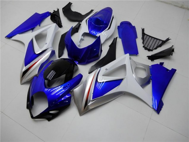 2007-2008 Blue White Suzuki GSXR 1000 K7 Motorcycle Fairings