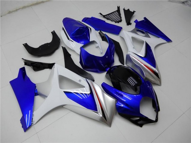 2007-2008 Blue White Suzuki GSXR 1000 K7 Motorcycle Fairings