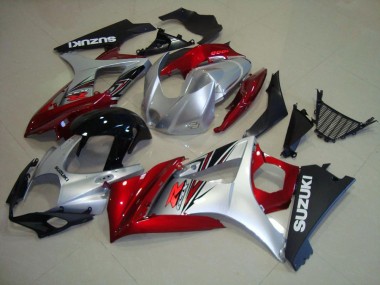 2007-2008 Red Black Silver Suzuki GSXR 1000 K7 Motorcycle Replacement Fairings