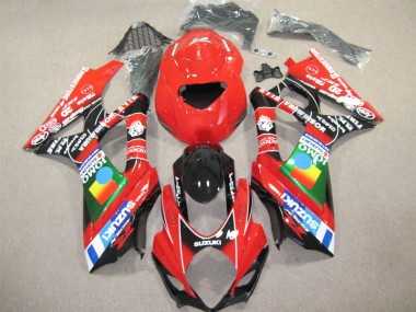 2007-2008 Red Black Suzuki GSXR1000 Motor Fairings