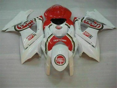 2007-2008 Red White Suzuki GSXR 1000 K7 Motor Bike Fairings