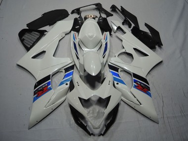 2007-2008 White Blue Suzuki GSXR1000 Bike Fairings