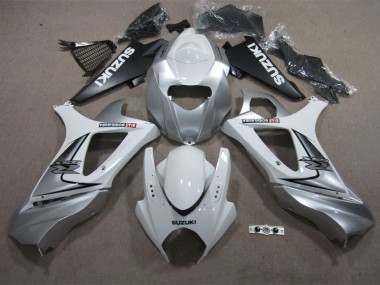 2007-2008 White Suzuki GSXR1000 Replacement Motorcycle Fairings