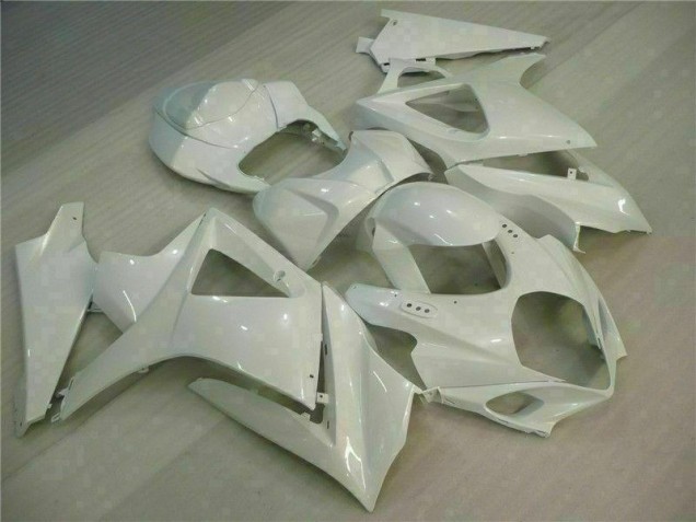 2007-2008 White Suzuki GSXR 1000 K7 Motorcycle Fairing