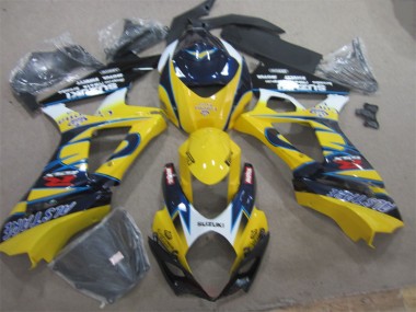 2007-2008 Yellow Blue Suzuki GSXR1000 Replacement Fairings