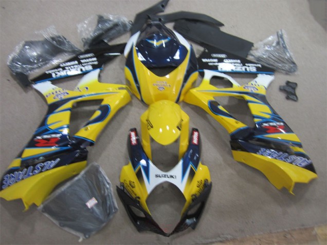 2007-2008 Yellow Blue Suzuki GSXR1000 Replacement Fairings