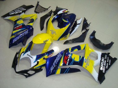 2007-2008 Yellow Corona Suzuki GSXR 1000 K7 Bike Fairing Kit