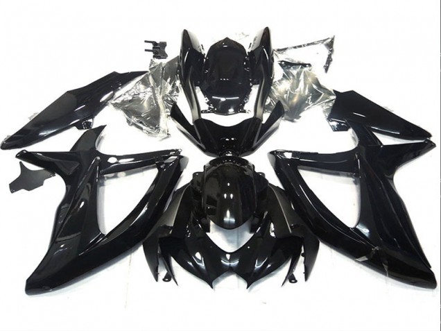 2008-2010 Black Suzuki GSXR750 Motorcycle Fairing