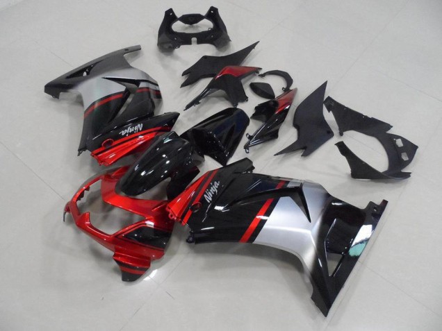 2008-2012 Candy Red Black Silver Kawasaki ZX250R Motorcycle Fairing