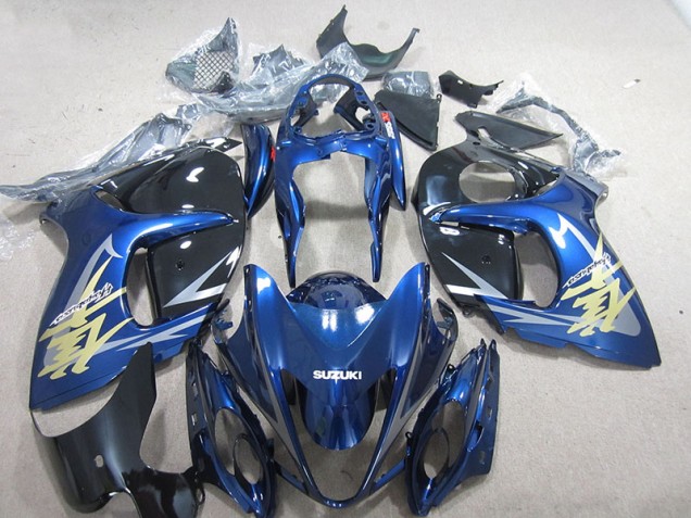 2008-2019 Blue White Gold Decal Suzuki GSXR1300 Hayabusa Motorbike Fairing