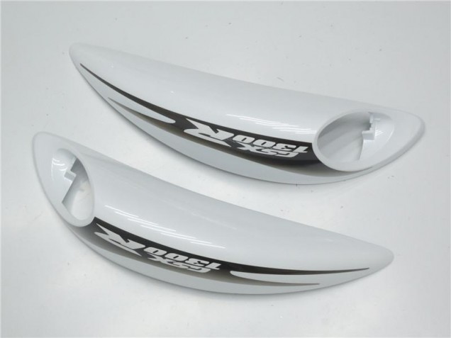 2008-2019 White Suzuki GSXR 1300 Hayabusa Replacement Motorcycle Fairings