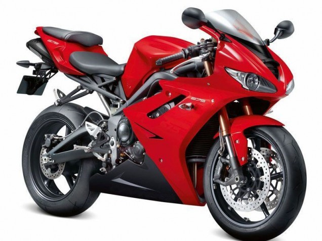 2009-2012 Red Black Triumph Daytona 675 Triple Bike Fairings