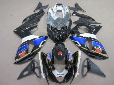 2009-2016 Black Blue Dark Dog Suzuki GSXR1000 Motorcycle Fairing Kits