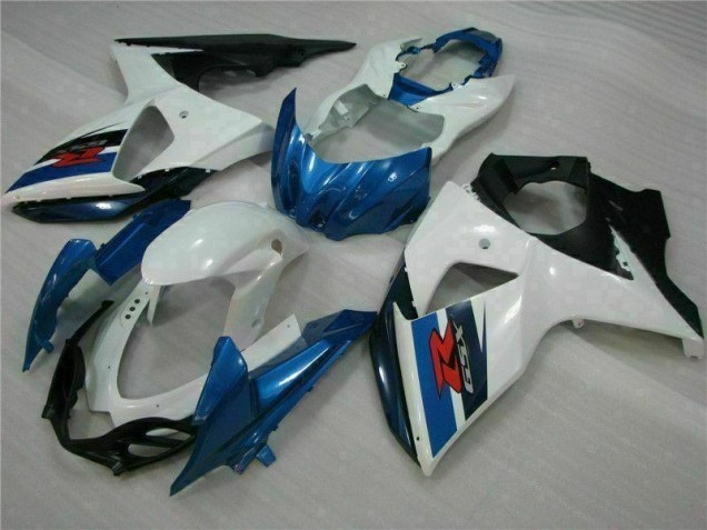 2009-2016 Blue White Suzuki GSXR1000 Motorcycle Fairings Kits