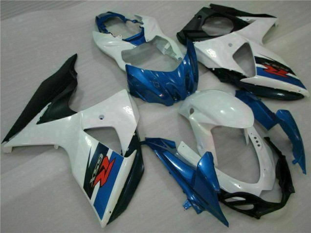 2009-2016 Blue White Suzuki GSXR1000 Motorcycle Fairings Kits