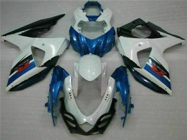 2009-2016 Blue White Suzuki GSXR1000 Motorcycle Fairings Kits