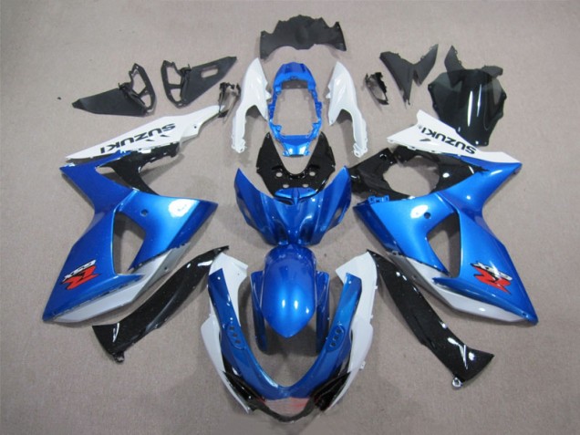 2009-2016 Blue White Suzuki GSXR1000 Bike Fairings