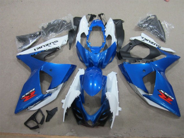 2009-2016 Blue White Suzuki GSXR1000 Motorcycle Fairings