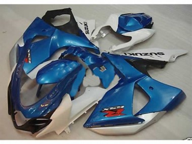 2009-2016 Blue White Suzuki GSXR1000 Motorcycle Fairing Kit