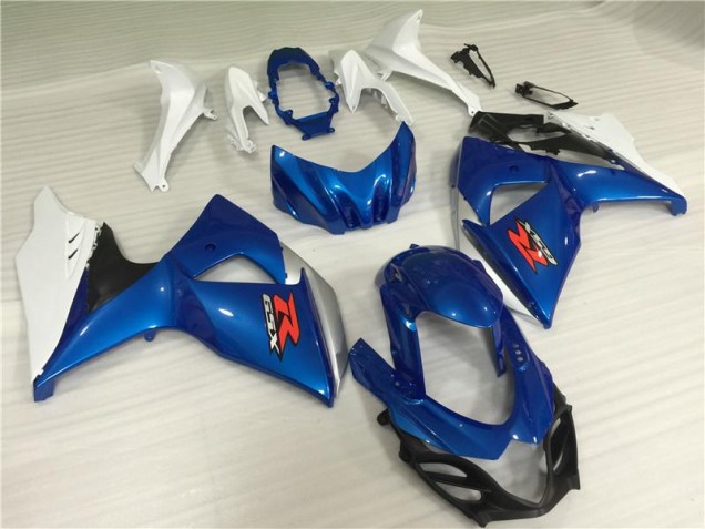 2009-2016 Blue White Suzuki GSXR1000 Motor Fairings