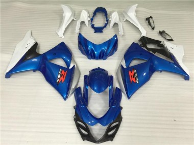 2009-2016 Blue White Suzuki GSXR1000 Motor Fairings