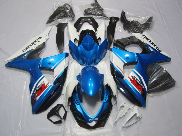 2009-2016 Blue White Suzuki GSXR1000 Replacement Motorcycle Fairings