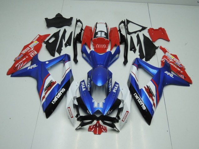 2009-2016 Blue and Red Suzuki GSXR 1000 K9 Motorbike Fairing