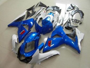 2009-2016 Blue and White OEM Style Suzuki GSXR 1000 K9 Bike Fairing Kit