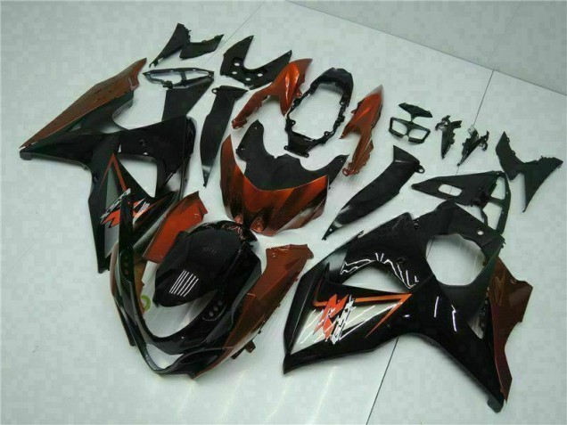 2009-2016 Brown Black Suzuki GSXR1000 Bike Fairing Kit