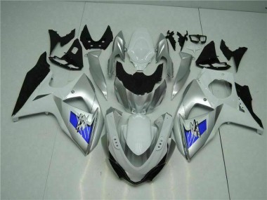 2009-2016 Silver White Suzuki GSXR1000 Motorcycle Bodywork