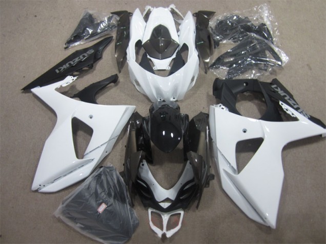 2009-2016 White Black Suzuki GSXR1000 Motorcycle Fairing