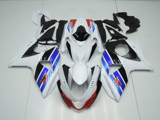 2009-2016 White Blue Black Suzuki GSXR 1000 K9 Bike Fairing