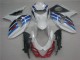 2009-2016 White Blue Suzuki GSXR1000 Replacement Fairings